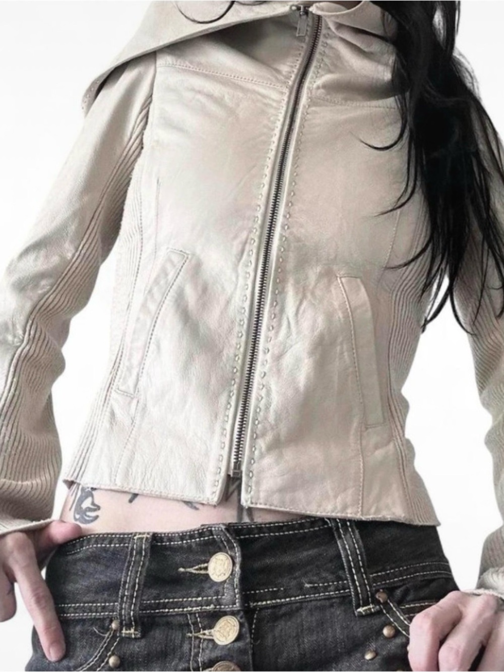 BcBgMaxAzria Leather Jacket